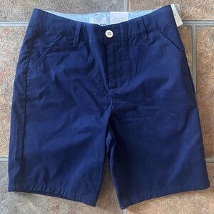 Girls Crown and Ivy Navy Adjustable Waist Shorts Size 12 School Uniforms